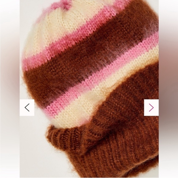 Free people groove striped Beanie OS NWOT - Picture 3 of 5